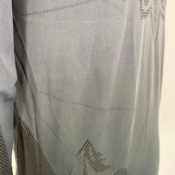 Athleta Ombre Grey & Black Quarter Zip Pullover Top Size Medium - Picture 4 of 8